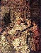 WATTEAU, Antoine Gilles and his Family oil painting picture wholesale